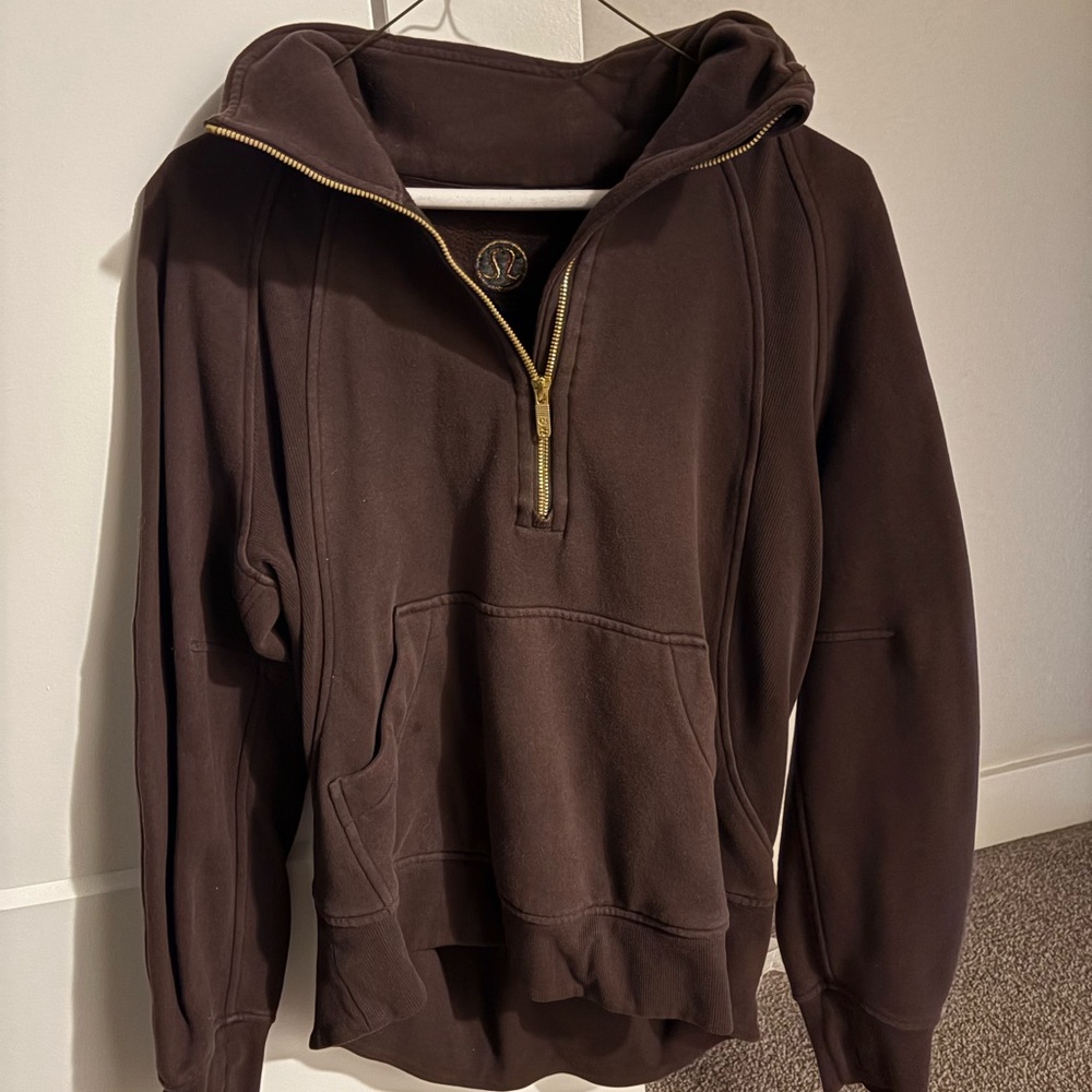 Lululemon Athletica Brown Zip Up Sweater